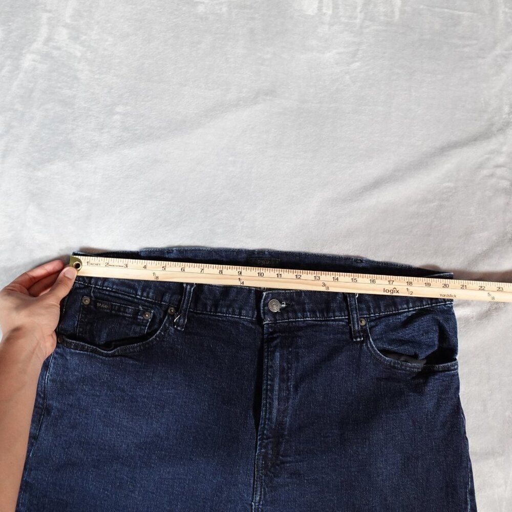 Polo Ralph Lauren The Prospect Stretch Straight Denim Jeans Mens 44 (Fits 41x32) - Picture 8 of 12